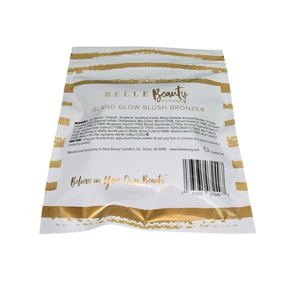 Belle Beauty Blushabelle Island Glow Blush Bronzer Kim Gravel 0.32 oz